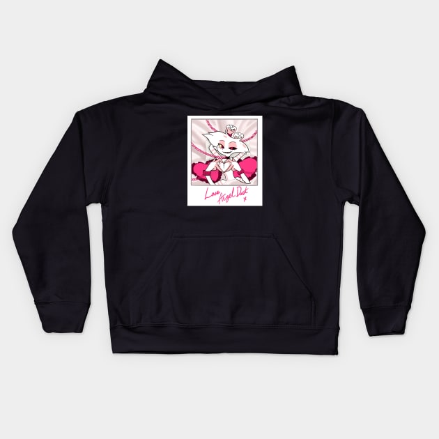 AngelDust - Hazbin hotel Kids Hoodie by Pastelpandabum